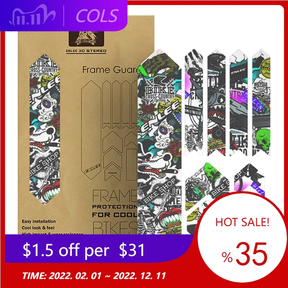 

1 Set Bicycle MTB Bike Fork/Frame Protection Film Anti-scratch Stickers Transparent From Scratch Waterproof Sand bikes