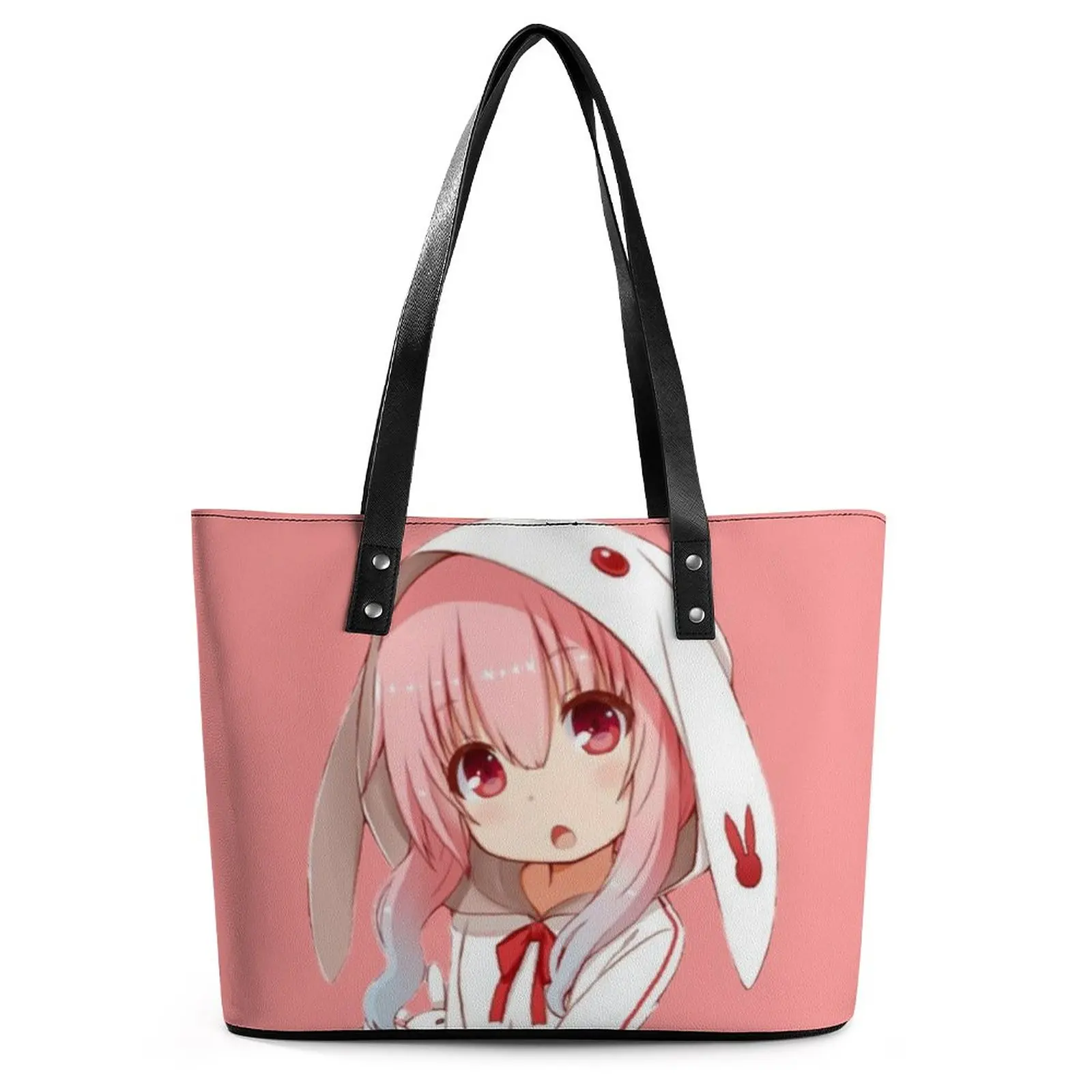 

Девочка-кролик из аниме, лоли Чан! Сумки Kawaii, симпатичная эстетичная сумка на плечо манга, деловая сумка-тоут, сумки для покупок с графически...