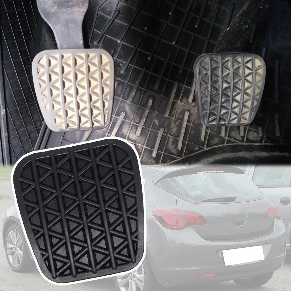 For Opel Vauxhall Astra J P10 2009 2010 2011 2012 2013 - 2015 Car Rubber Brake Clutch Foot Pedal Pad Covers Accessories 560775
