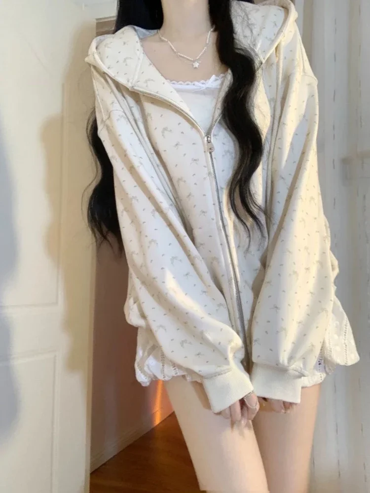 202 мягкие толстовки с капюшоном Cuteore Sweet Coquette для женщин Y2k Harajuku Kawaii уличная одежда