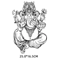 religion elephant iron on transfers for clothing thermoadhesive patches on clothes t shirts appliques fruit patch stickers badge
