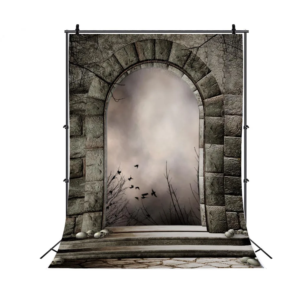 

Gothic Mysterious Door Photo Backdrops Photographic Background For Family Party Photocall Photo Zone Studio Live Streaming