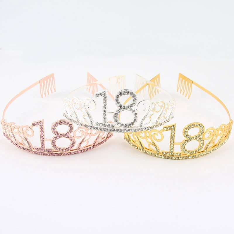 

Birthday Queen Princess Crown Decorations Party Crown for Women Happy Birthday Headband Wedding Headwear Hair Decor