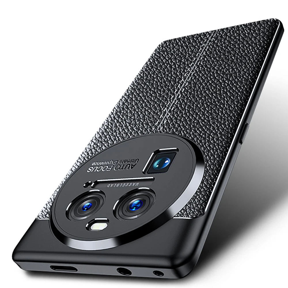 Чехол для OPPO Find X6 Pro кожаный мягкий чехол из ТПУ с узором Личи FindX6 X6Pro