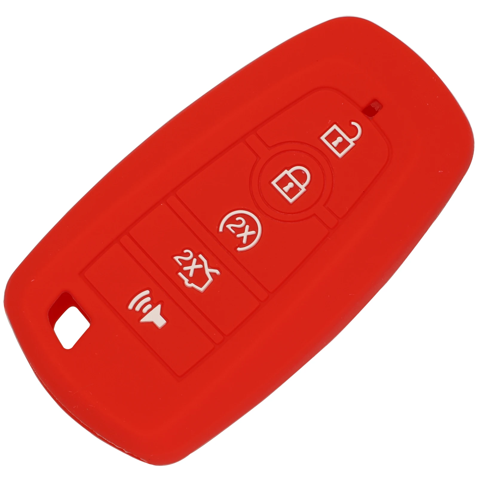 

Чехол Jingyuqin чехол для дистанционного ключа автомобиля силиконовый для Ford Edge Fusion Explorer Mustang Bronco F-Series 5 кнопок без логотипа
