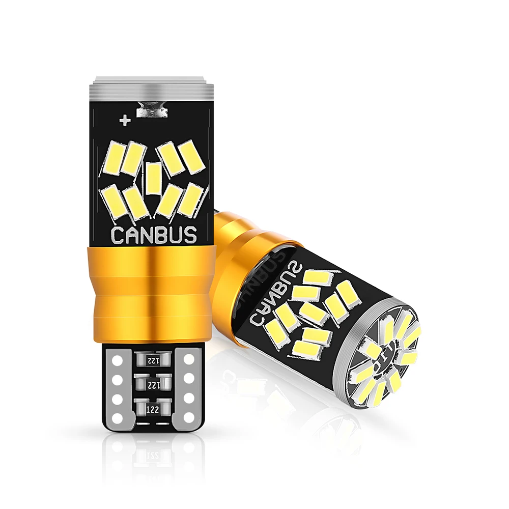 

2 шт., Автомобильные светодиодные лампы T10 W5W, Canbus 27SMD 3014