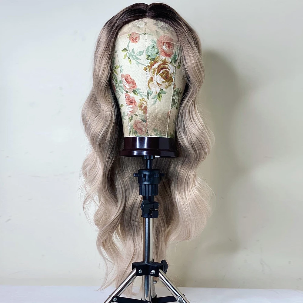 

Synthetic Body Wave 13x4 Lace Front Wig Heat Resistant Drag Queen Cosplay Wigs Glueless For Black Women Pre Plucked 180 Density