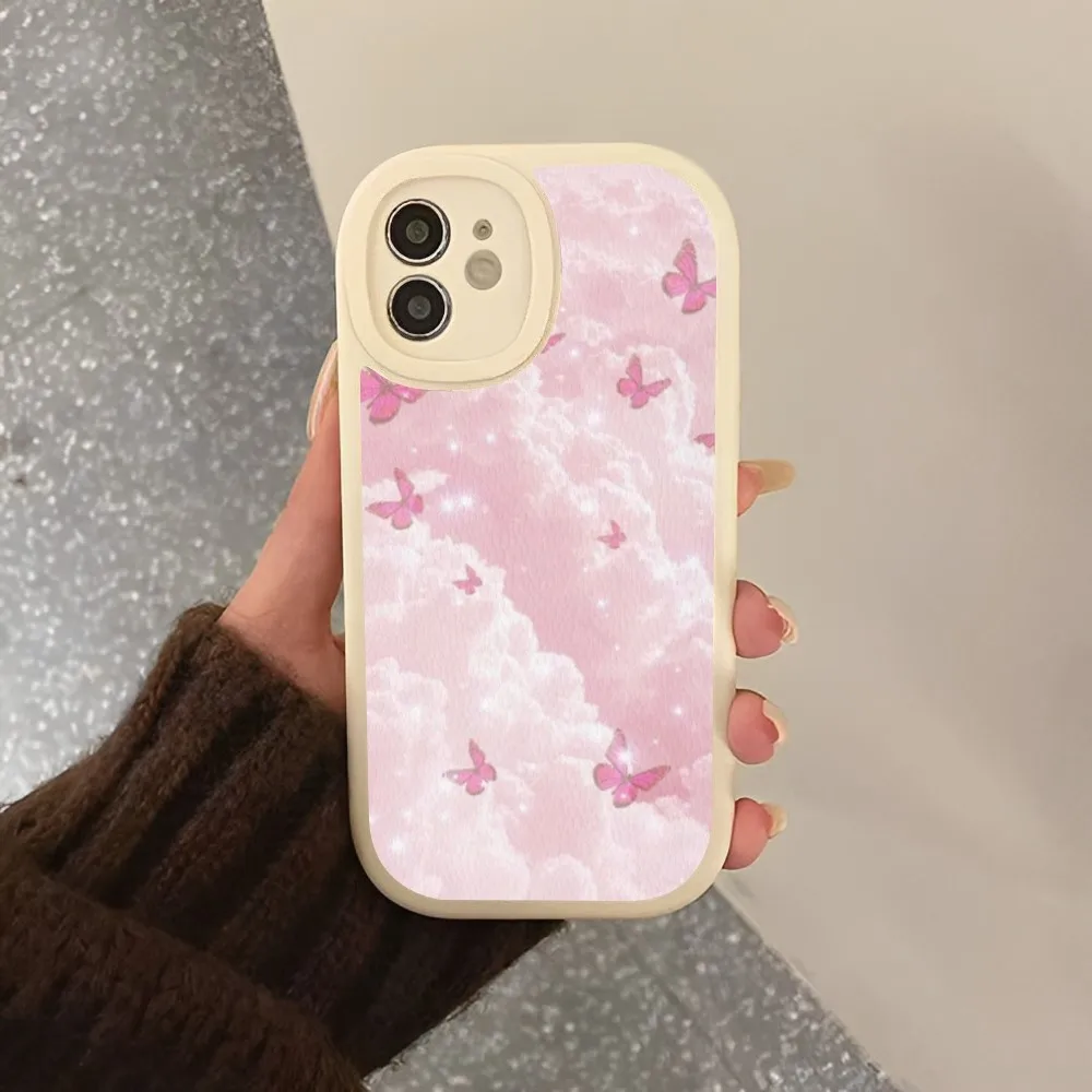 Rose Pink Pattern Bling Phone Case Hard Leather For IPhone 14 13 12 Mini 11 14 Pro Max Xs X Xr 7 8 Plus 6 6s