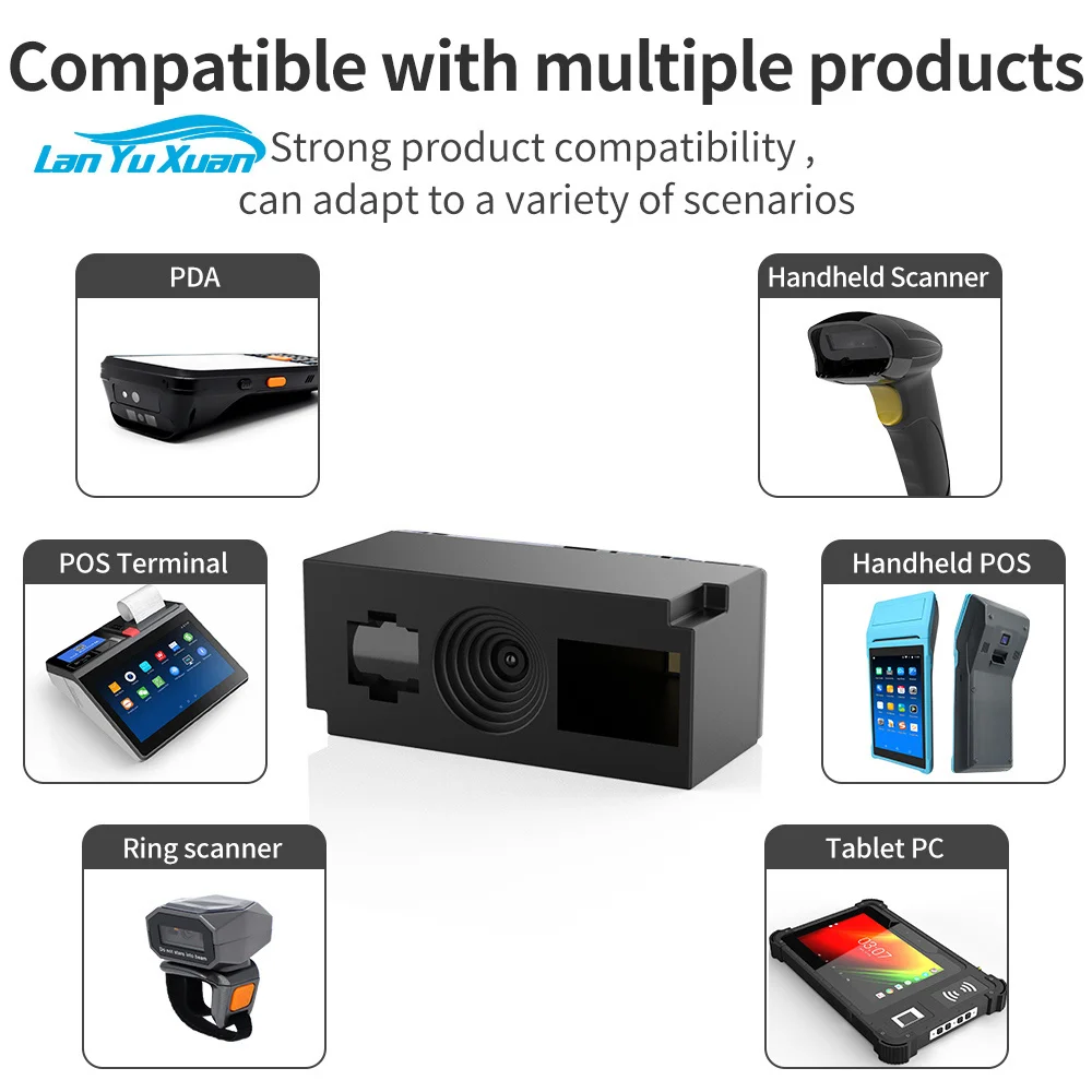 Фото Модуль сканера QR-кодов GTCODESTAR XM022H Mini: встроенный 1D/2D сканер штрихкодов для киосков, USB-интерфейс, модуль для проверки цен №2
