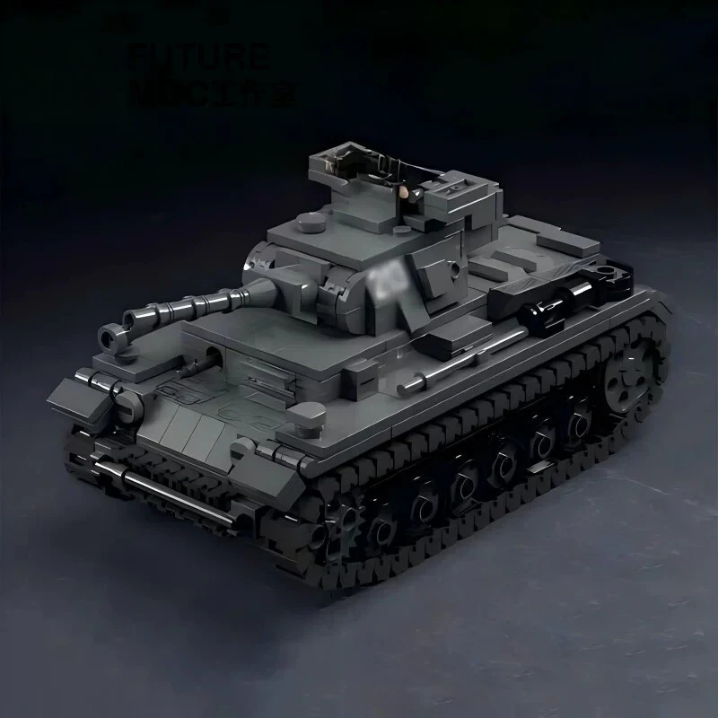 Фото Конструктор MOC WW2: Тяжелый танк F-типа времен Второй мировой войны, модель военной техники, DIY-набор для сборки, развивающая игрушка для мальчиков, креативный подарок №2