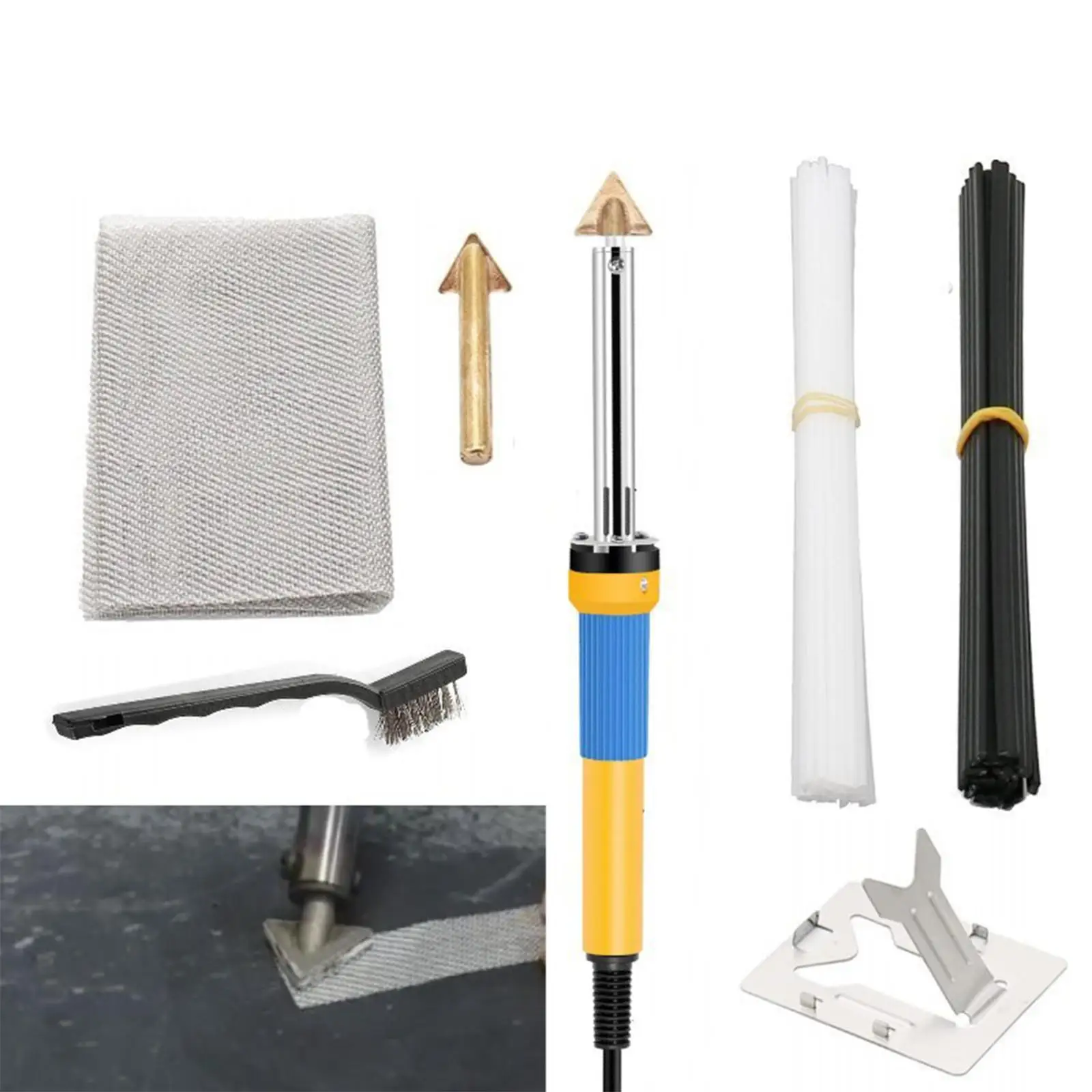 

Professional Crack Repairing Spatula for Auto Repair with Welding Rods Spatula Smoothing Tool Welding Repairing