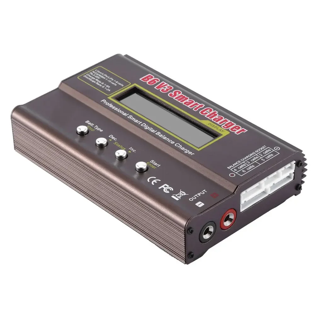 iMAX B6 80W 2-6S HV Зарядное устройство Lipo NiMh Li-ion Ni-Cd Цифровое RC + 15V 6A Адаптер Балансное