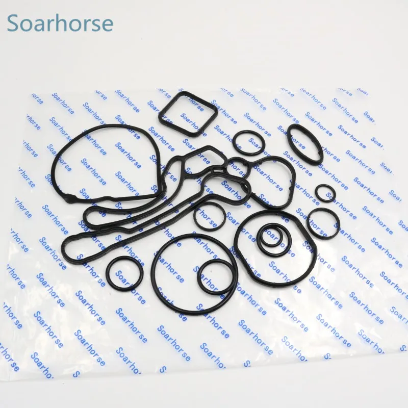 Soarhorse Engine Oil Cooler Gasket seal Kits For Chevrolet Cruze Sonic Aveo Orlando Trax for Pontiac G3 Saturn Astra | Автомобили и
