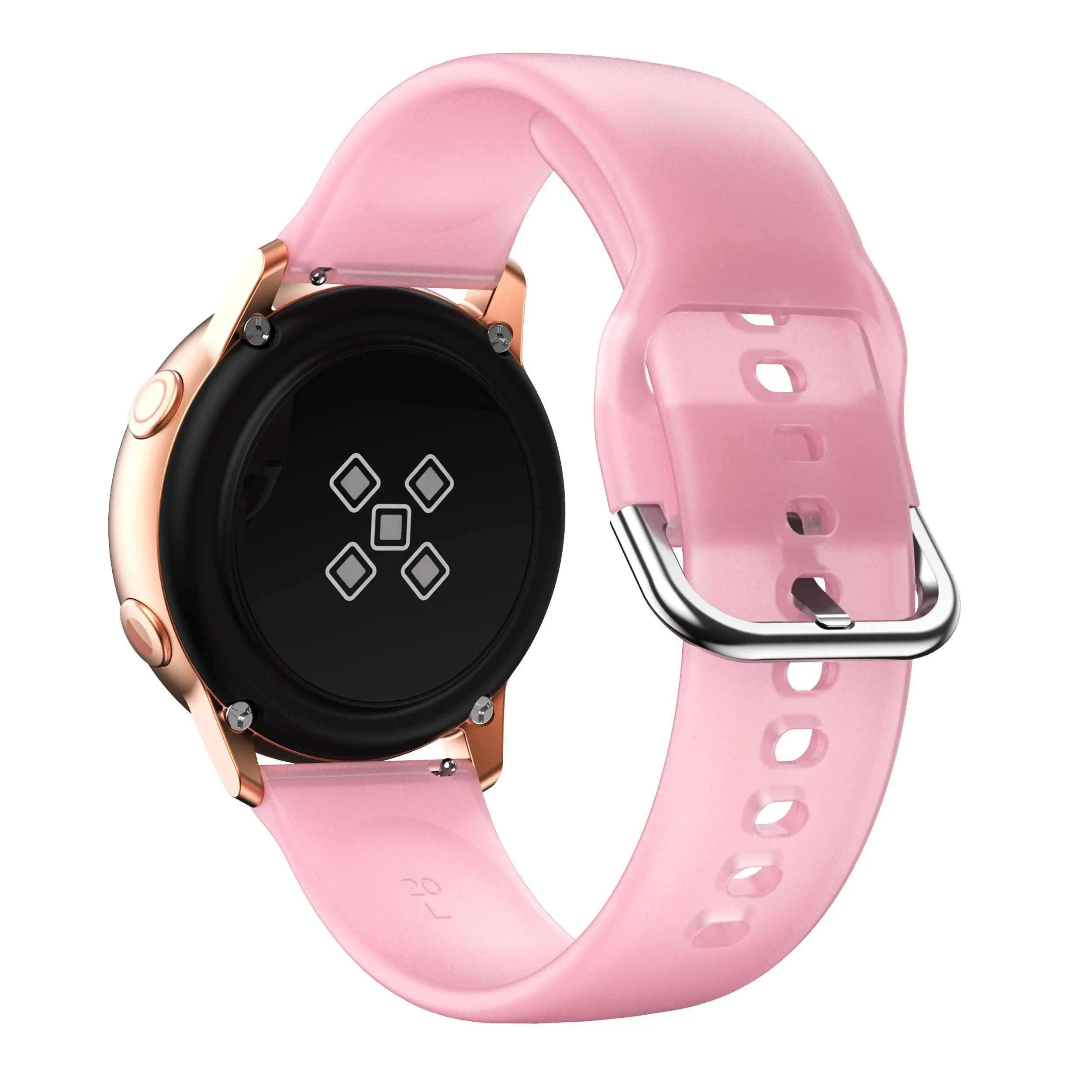 20mm Glow in The Dark Silicone Strap For Samsung Galaxy Watch 5/4 40mm 44mm/5 Pro 45mm/4 Classic 42 46mm/Wrist Band Accessories