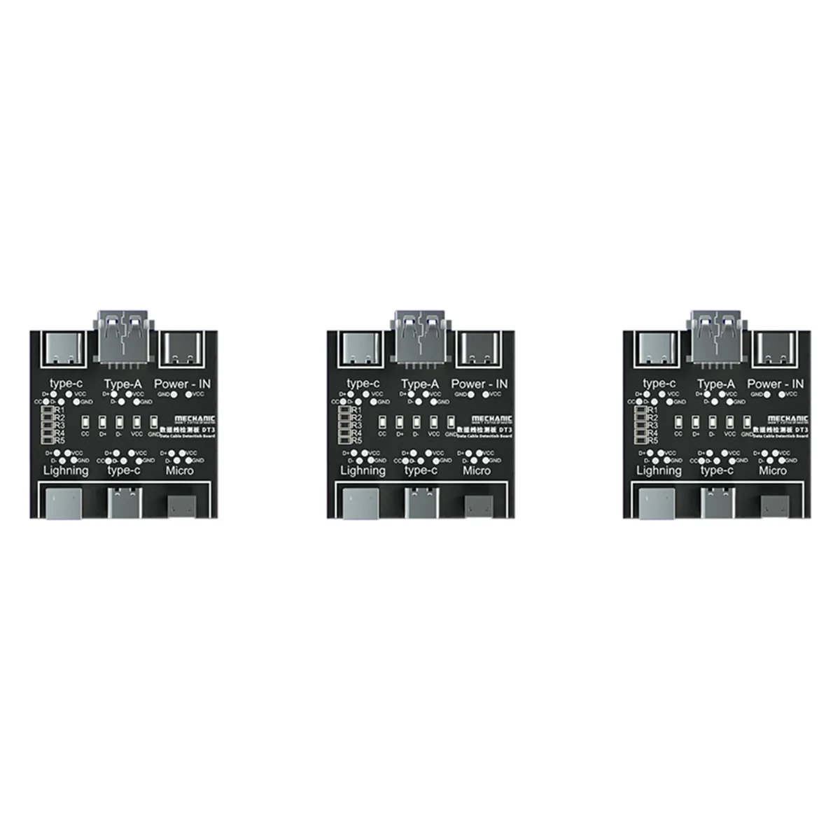 

3X DT3 Data Board USB Cable Tester for IOS Android Type-C Short Circuit On-Off Switching Test Board