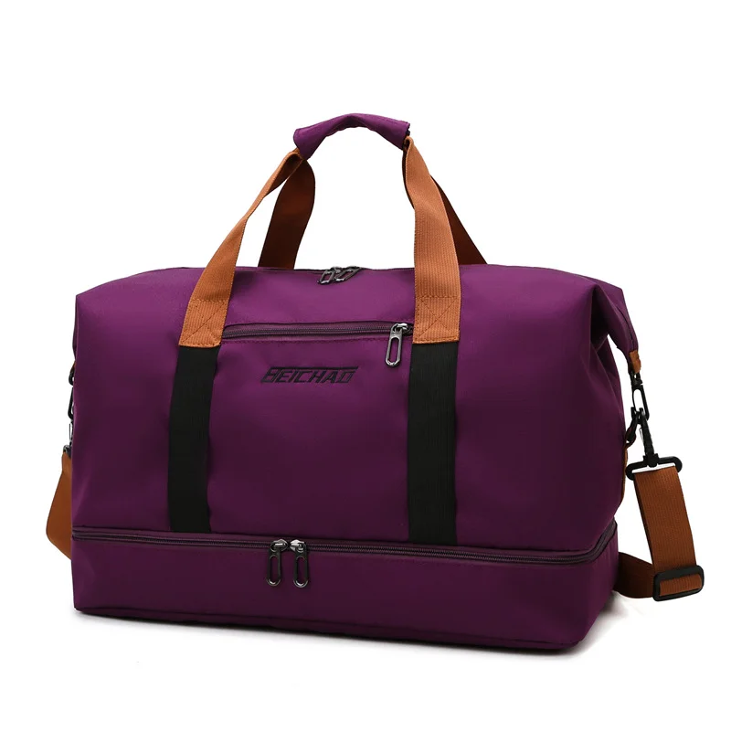 Weekender Bags ,Travel Duffle Bags Carry on Gym Bag,Overnight Bag with Trolley Sleeve & Wet Pocket, Sports Tote Gym Bag, Travel