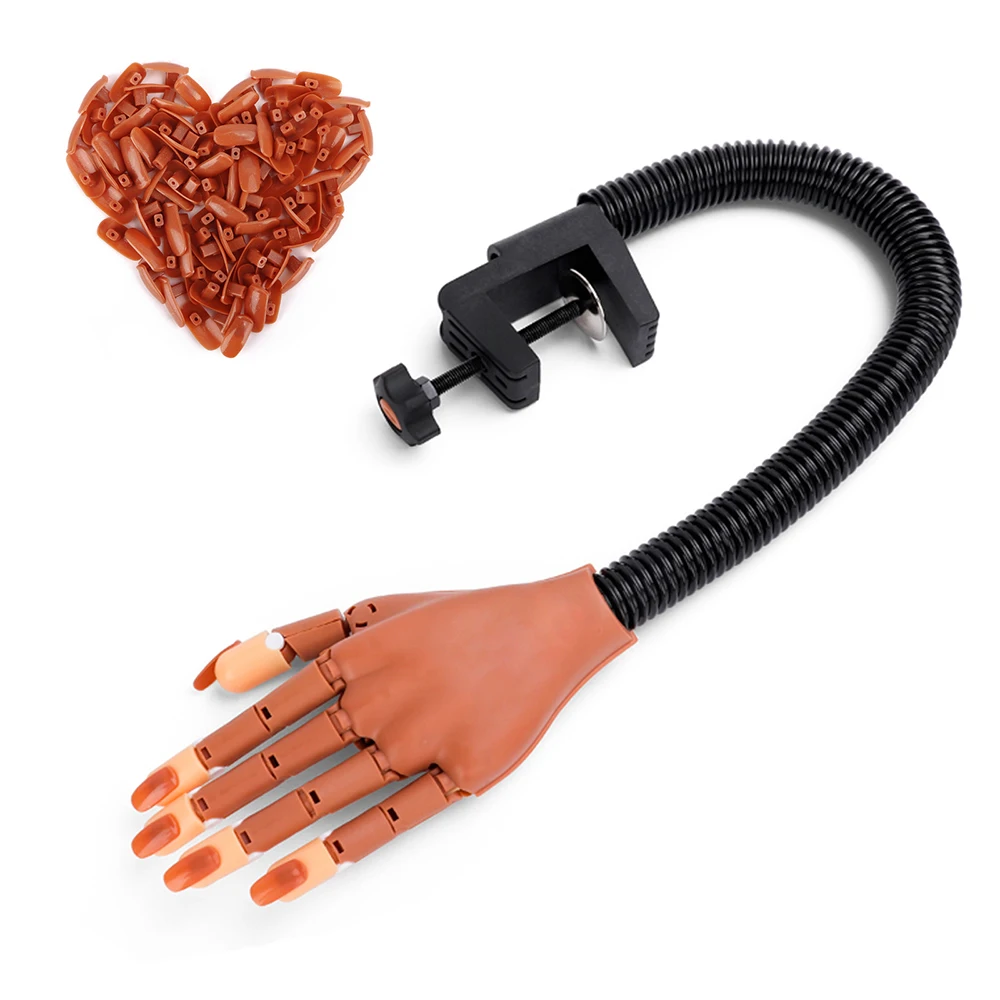 Регулируемая рука для тренировки ногтей с накладными ногтями Инструменты