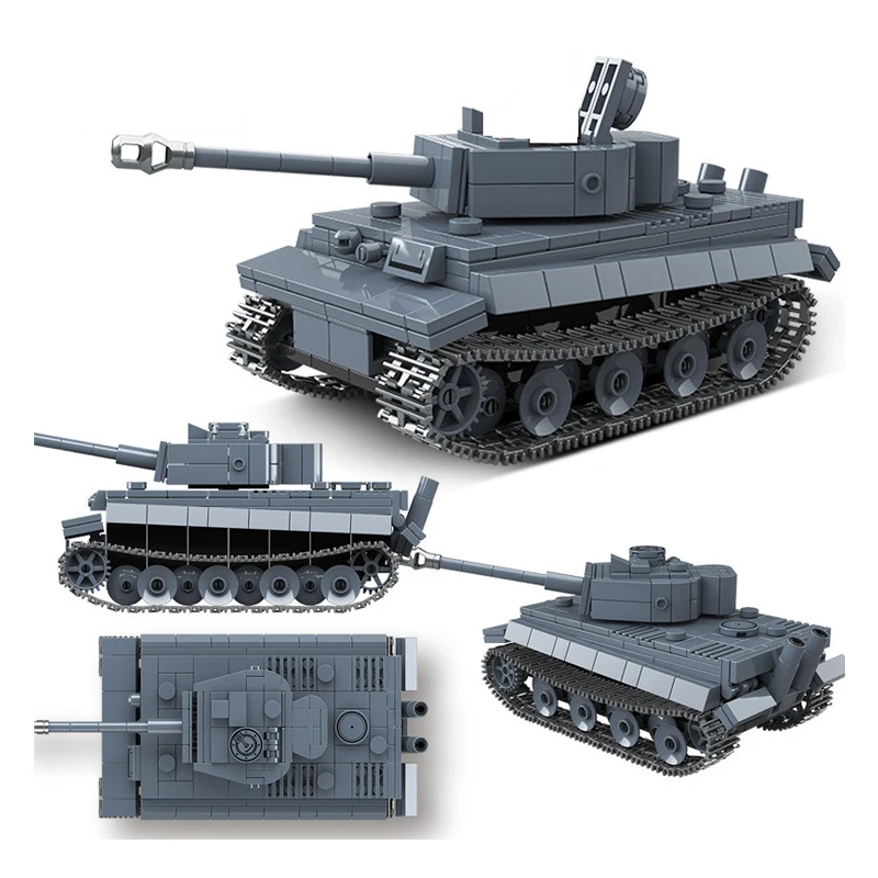 

Military German Light Tank Soldier Weapon Building Blocks WW2 Tank Bricks Army Toys Gifts for Children Kids