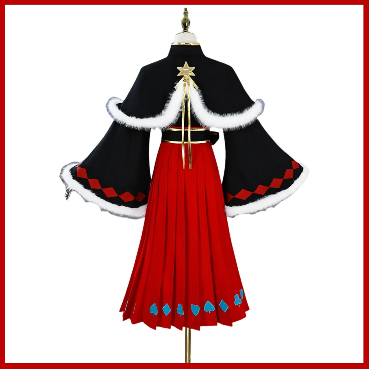 Аниме игра Хьюуга Ханаби Косплей Костюм Зимняя одежда Шаль Красная юбка Парик