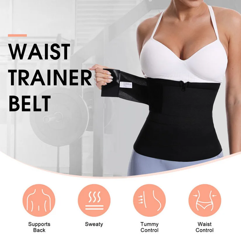 

Womens Binders Shapers Body Waist Cincher Trainer Reducing Girdles Slimming Sheath Flat Belly Belt Female Modeling Strap Wrap