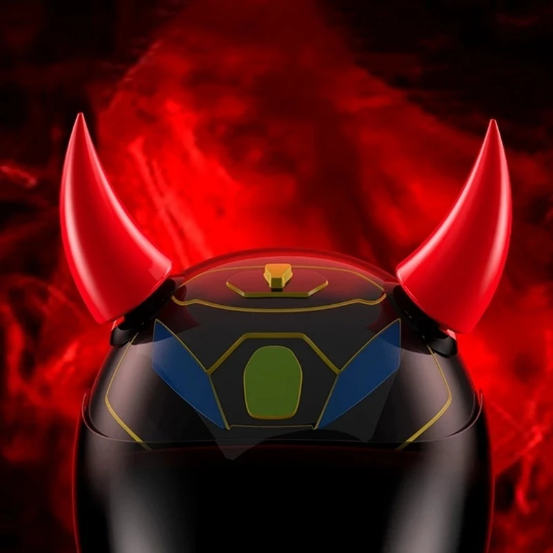 

1 шт., разноцветный шлем с дьявольскими рожками