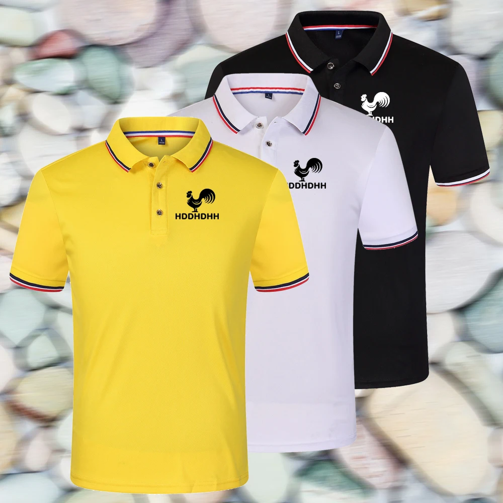 

Lapel Short Sleeve Polo Shirt Men's Summer T-Shirt Loose Trend Top