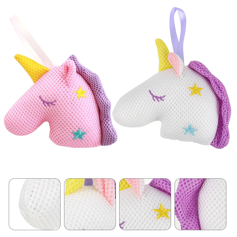

Mesh Exfoliating Sponges Design: 2pcs Bath Sponge Shower Sponge Bathing Balls Pouf Body Scrubber Exfoliator Shower Scrubber for