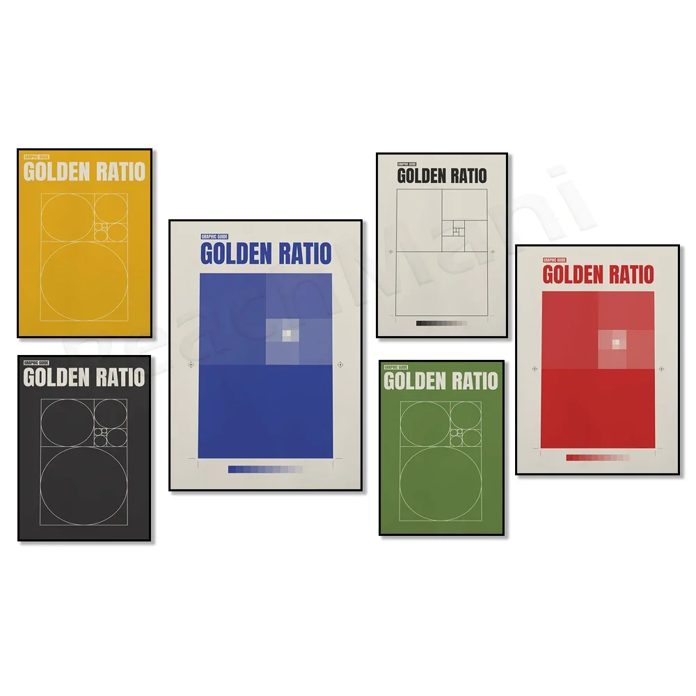 Печать золотого соотношения графический плакат типографическая печать | Плакат