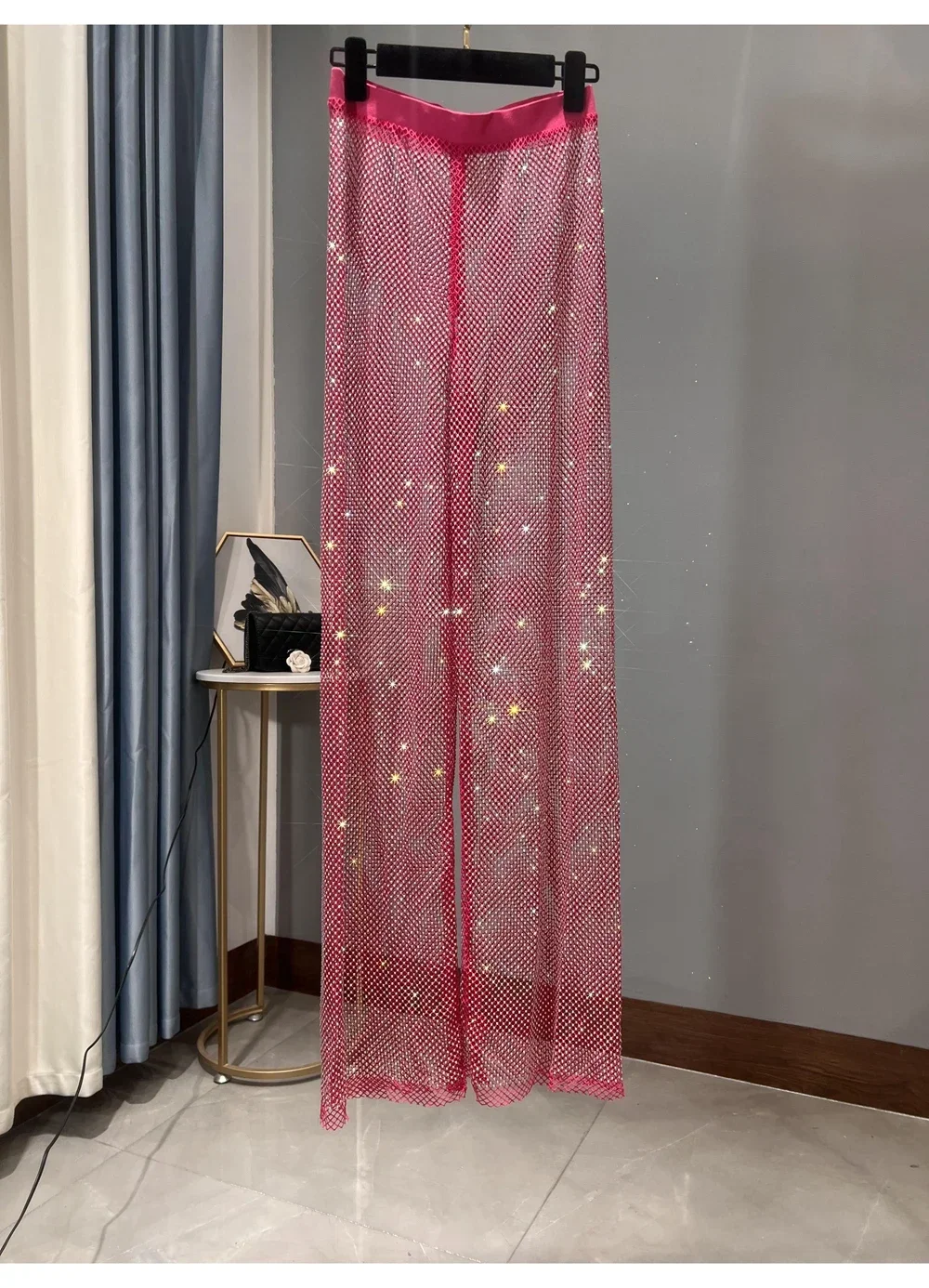 Клубные вечерние женские сексуальные выдолбленные AB цветные блестящие сетчатые