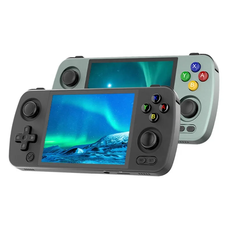 

Игровые консоли для видеоигр RG405M, 4 дюйма, сенсорный экран 640x480, 64 бита, система Android 12, телефон с Wi-Fi, ручные Игровые приставки RG405M