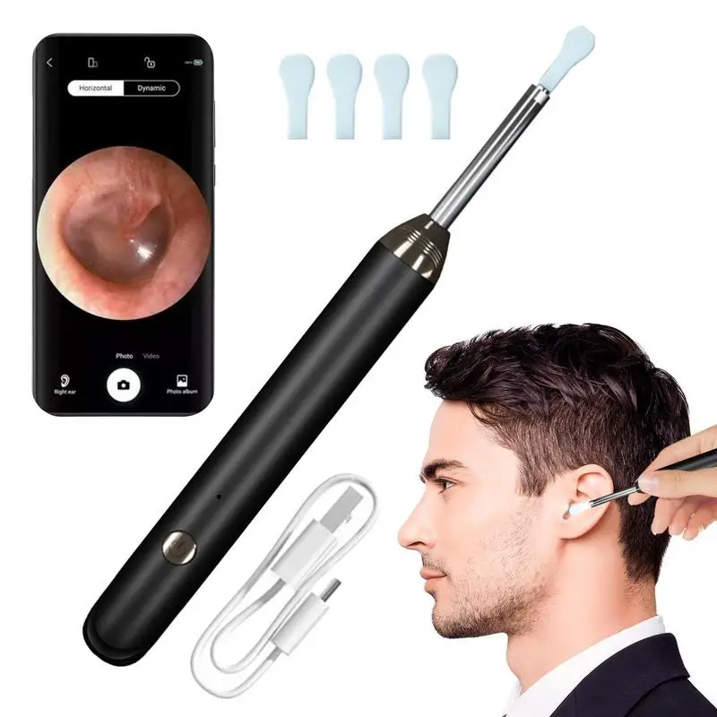 

Wireless Smart Visual Ear Cleaner Ear Endoscope Cleaning Tool Portable Ear Wax Removal Camera Kit Earwax Remover Tool For Boys