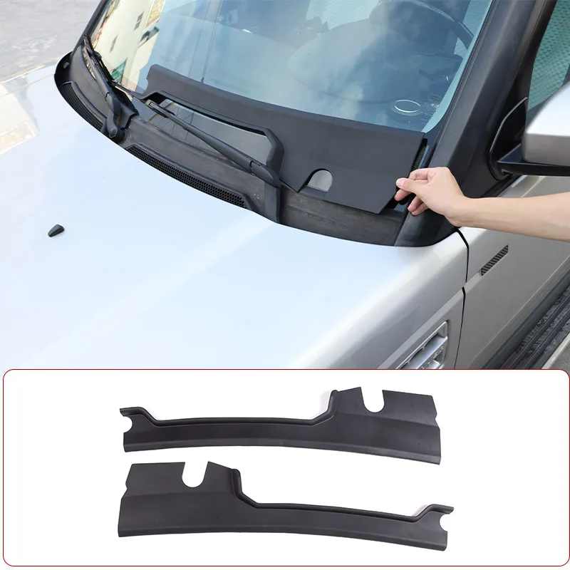 

For Land Rover Discovery 4 LR4 2010-2016 TPE Car Front Windshield Wiper Bottom Panel Cover Decorative Sticker Car Accessories