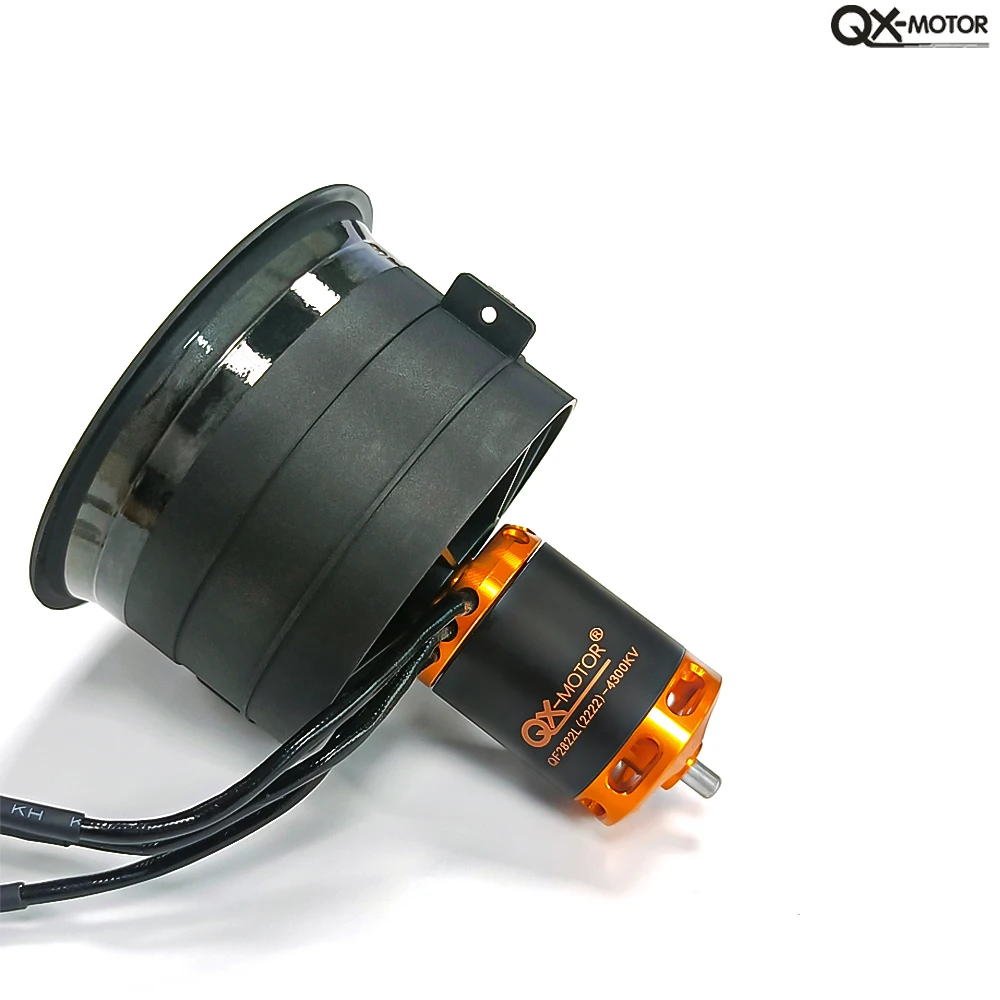 Фото QX-Motor 64 мм EDF 12 лопастей канальный вентилятор CW CCW с бесщеточным двигателем QF2822 2100KV 2300KV 3300KV 4300KV для деталей игрушек RC Jet Plane №4