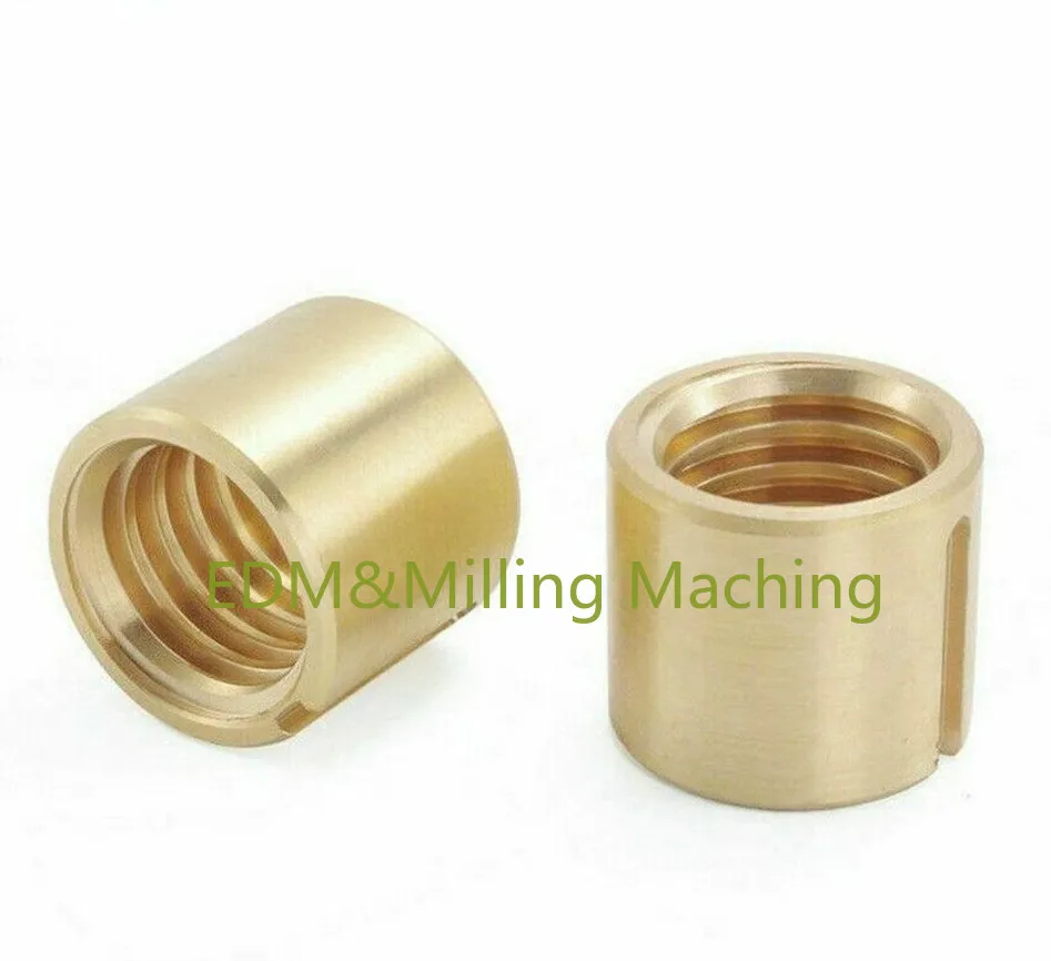 

1Set (2pcs) CNC Milling Machine Part Brass Cross Feed Nut Part Y Axis Vertical Mill For Bridgeport Mill Tool