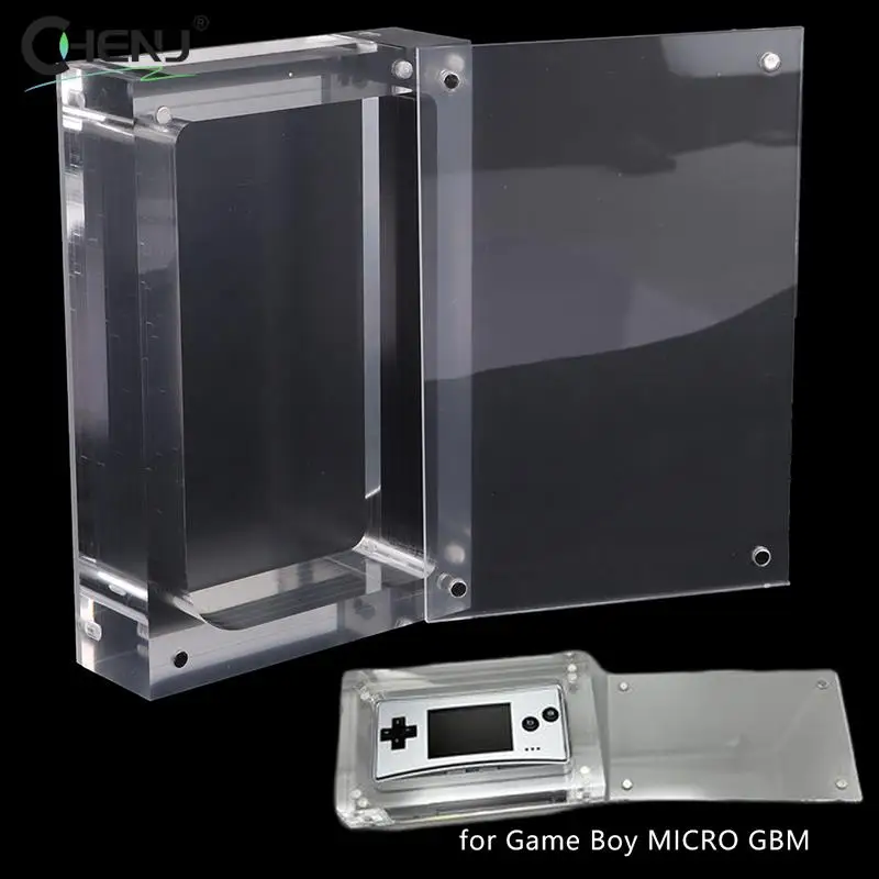 

1pcs High Transparency Acrylic Storage Box Game Console Magnetic Cover Storage Case Handheld Game Display Box For Game Boy