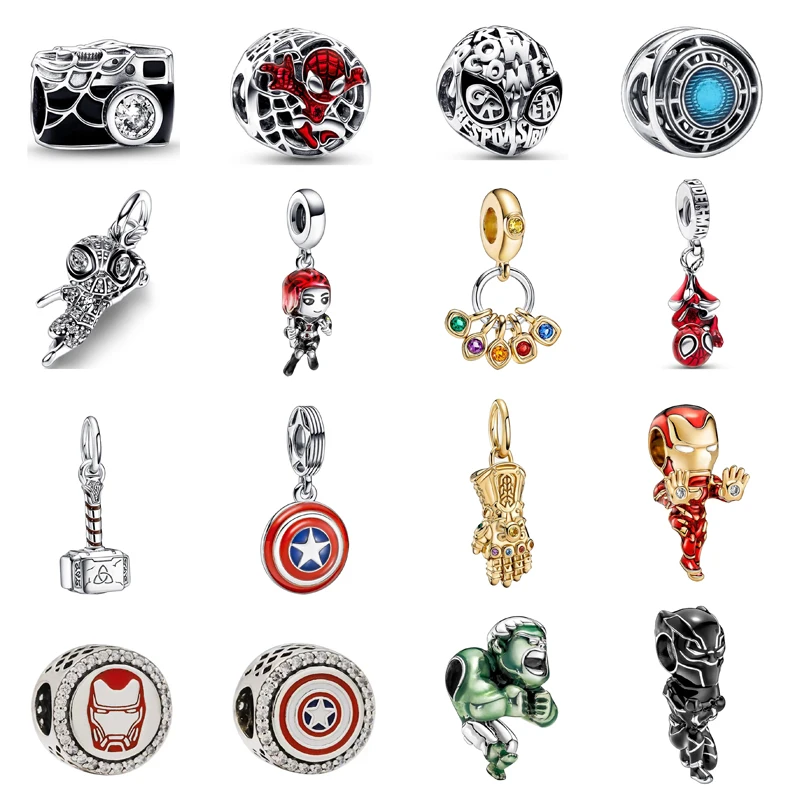 

New Fashion Charm Original Camera Mask Gloves Beads Suitable for the Original Pandora Women's Bracelet Jewelry Accessories Gift