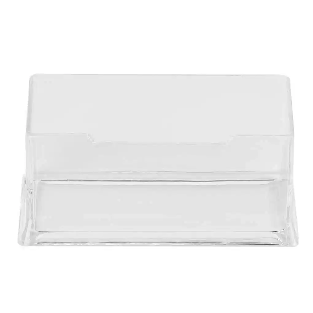 

1pcs New Clear Desk Shelf Box storage Display Stand Acrylic Plastic transparent Desktop Business Card Holder