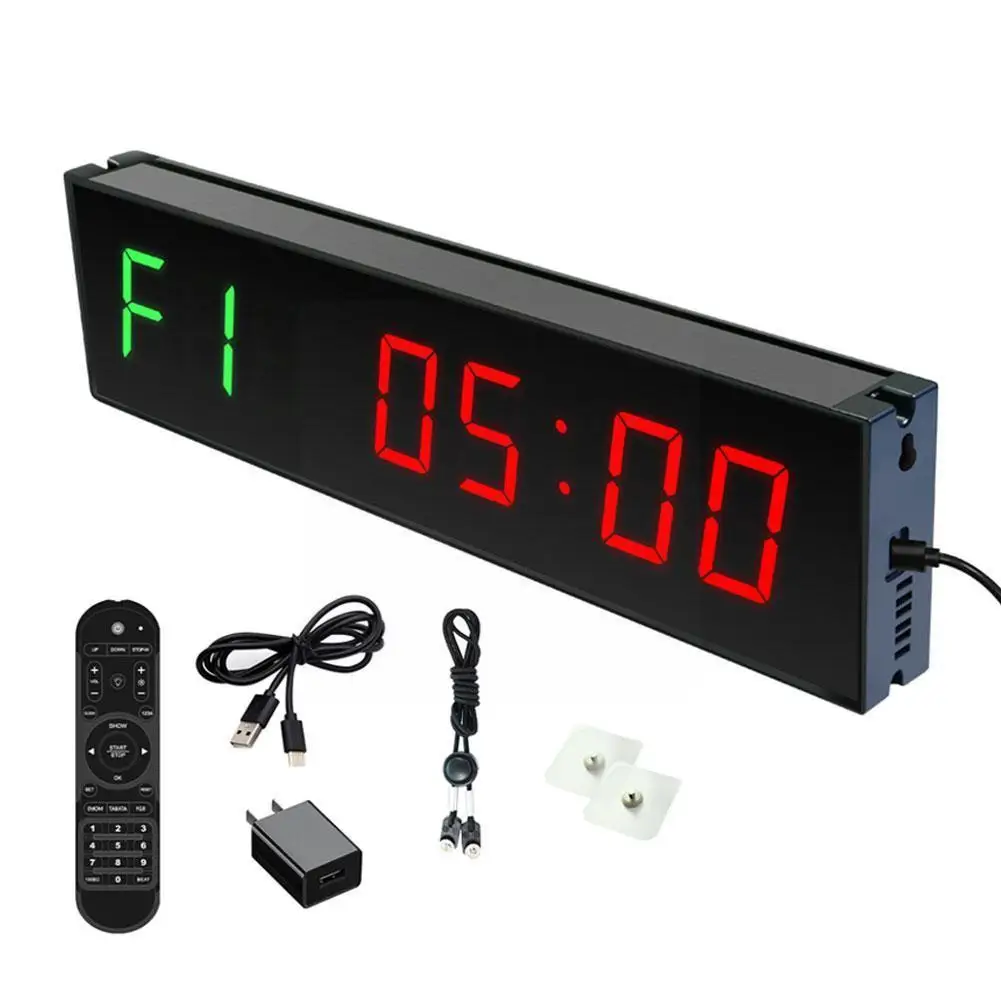 

LED Digital Countdown Clock Gym Timer LED Fitness Timer Countdown Wireless Remote Control For Competition Training R3D7