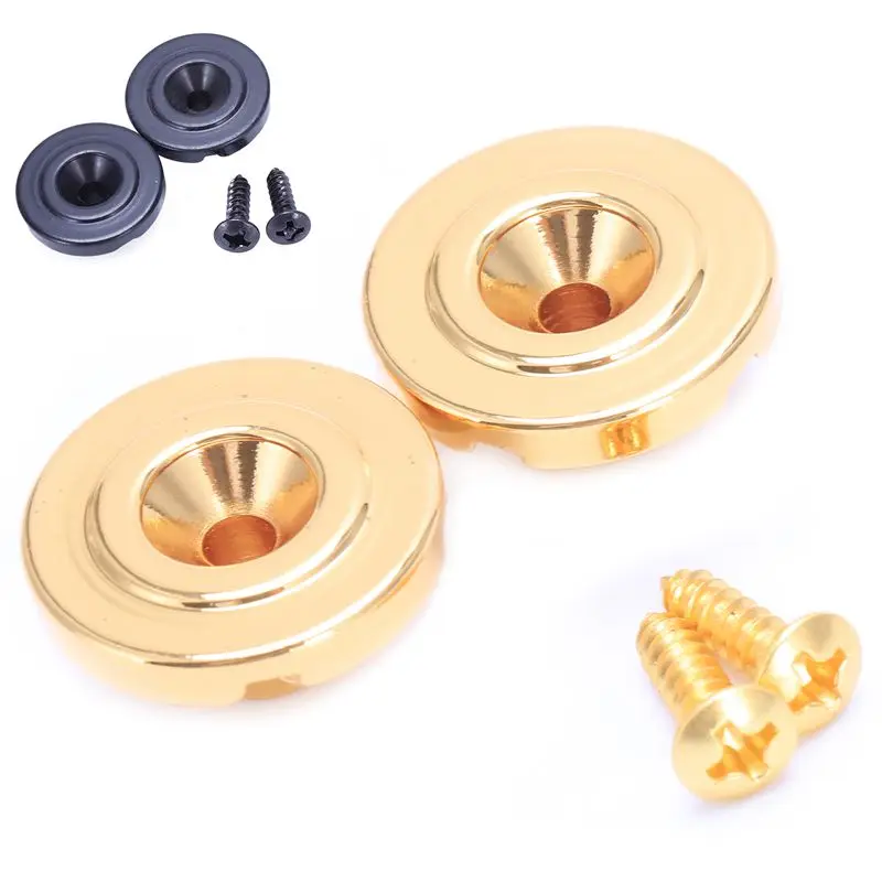 

2 Pcs Golden Electric Bass Guitar String Retainers Tree
