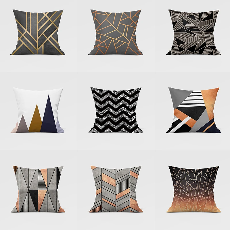 

Nordic Geometric Decor Throw Pillow Case Cushion Covers for Home Sofa Chair Decorative Pillowcases Set