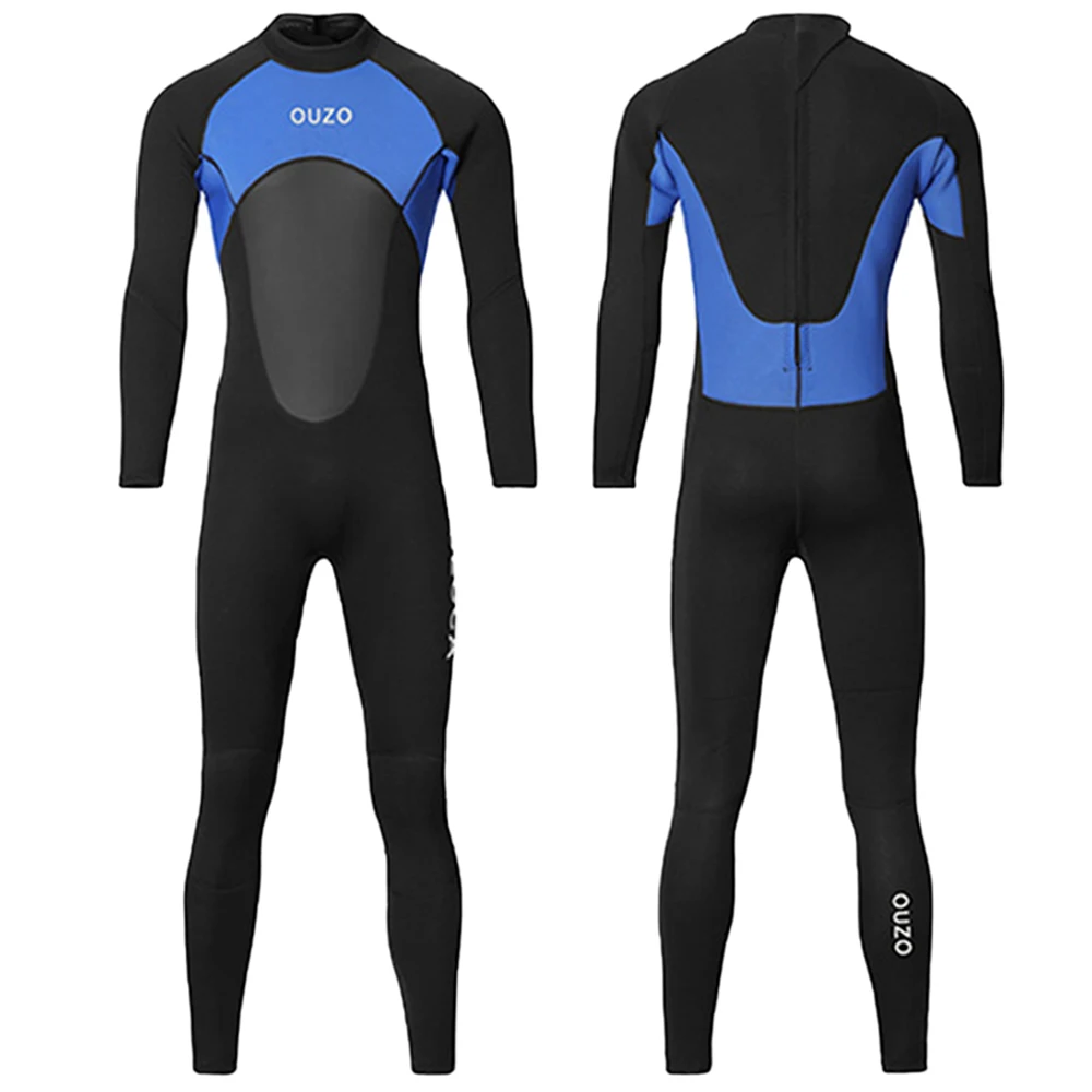 

3MM Neoprene Wetsuit Men One-Piece Suits Keep Warm Scuba Surf Diving Suit Fishing Spearfishing Kitesurf WetSuit Swimwear Women