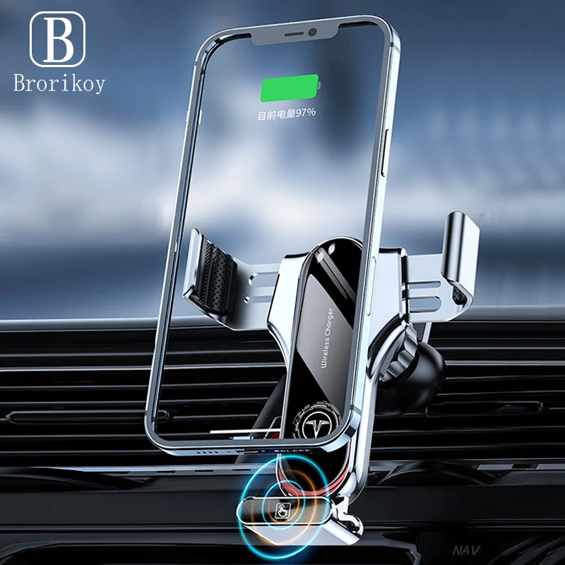 Brorikoy T11 15 Вт Беспроводная Быстрая зарядка магнитное зарядное устройство