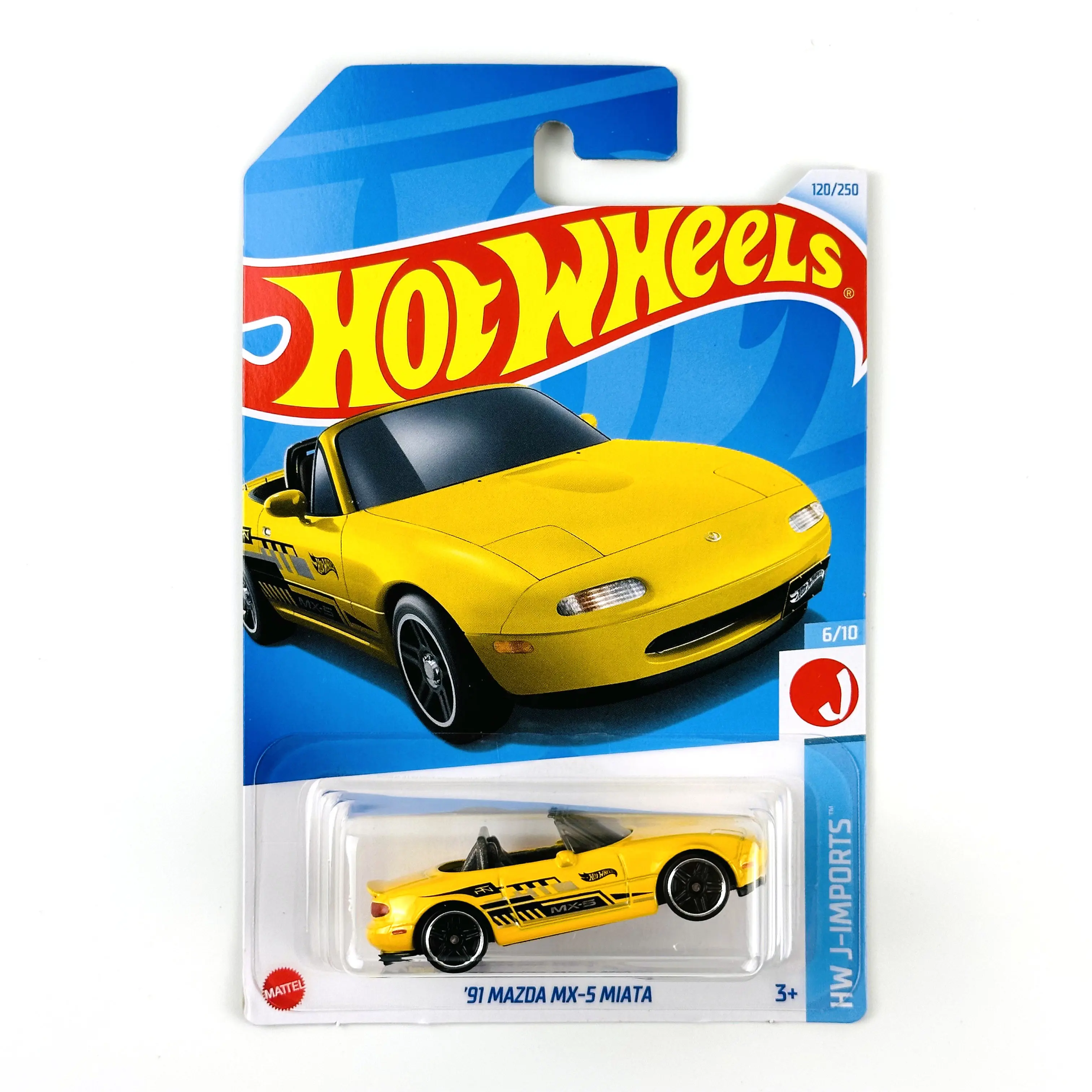 2024-120 Hot Wheels Cars 91 MAZDA MX-5 MIATA 1/64 Коллекция металлических литых моделей игрушечных
