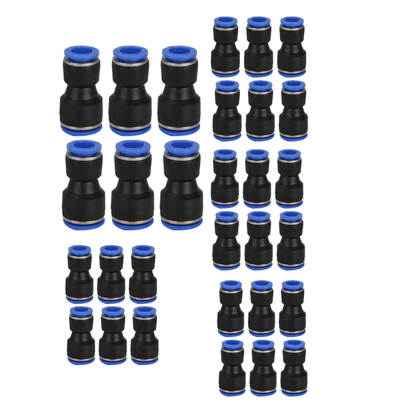 100 шт./партия Пластиковые Пневматические фиттинги 6-8 мм 6-10