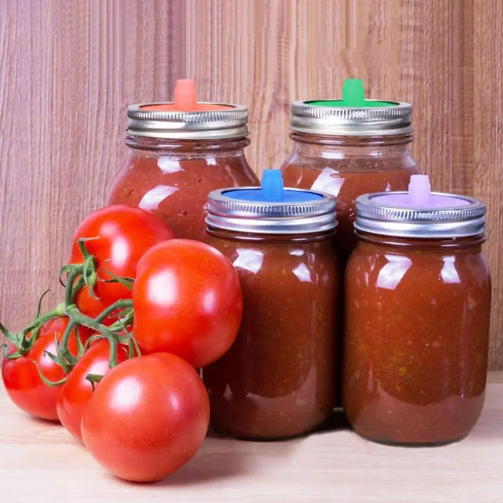 

Easy to Use Eco-friendly Food-grade Silicone Fermentation Lids for Mason Jars