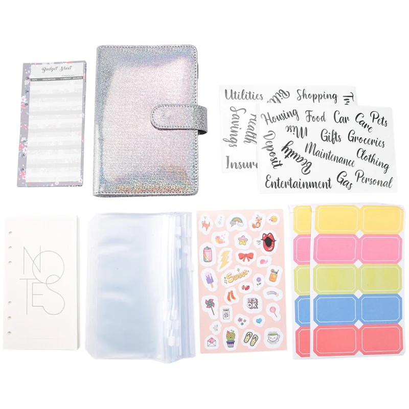 

A6 Budget Planner Binder With Zipper Envelopes Cash Envelopes For Budgeting, Money Organizer For A6 Cash Budget Binde