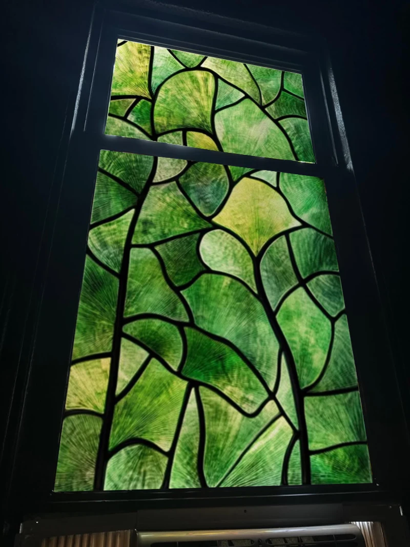 Оконная пленка витражные пленки матовая статическая клейкая легкая прозрачная