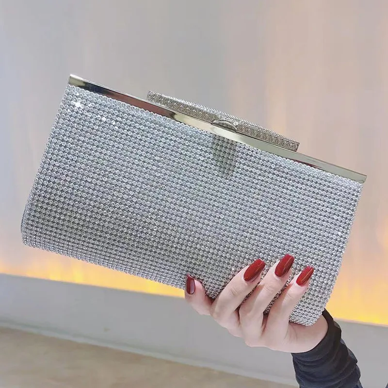 

Qyahlybz Diamond Clutch Female Evening Bag Dress Women's Handbags Celebrity Party Bridesmaid Party Bags