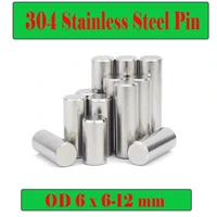 od 6mm 304 stainless steel pin 66mm 68mm 610mm 612mm 50pc cylindrical pin posit loose needle roller