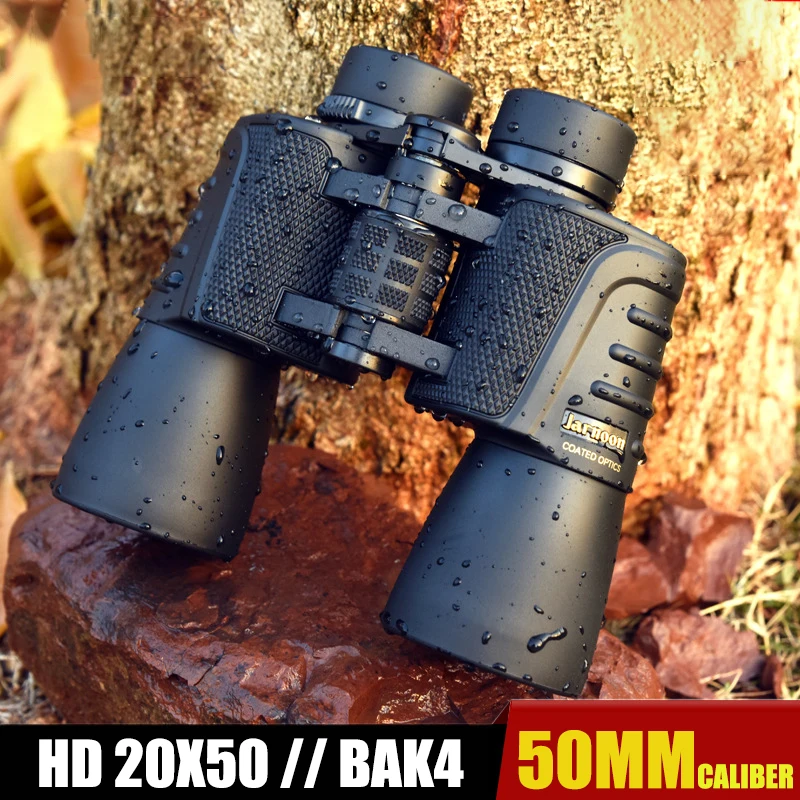 

Бинокль 20x50, с высоким разрешением, для ночного видения при низком светильник щении, водонепроницаемый, с двойным зрением, для фотосъемки на ...